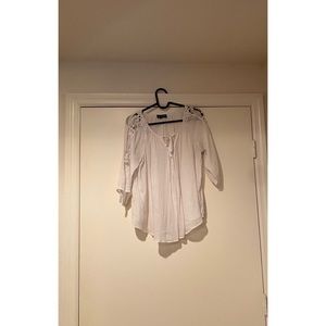 ❤️❤️ White Lace Shoulder Long Sleeve